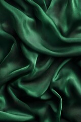 Obraz premium Discover the exquisite elegance of luxurious green satin fabric, ideal for creating stylish clothing, sophisticated drapery, chic home decor, and oneofakind fashion designs that truly stand out