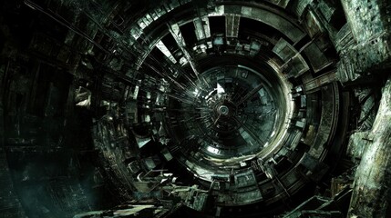 Fototapeta premium Industrial Machinery with High Detail in Fluorescent Light