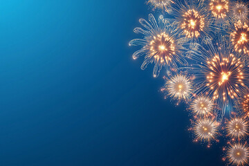 fireworks over the sea