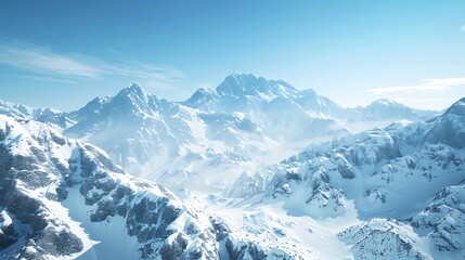 Obraz premium snow covered mountains in winter