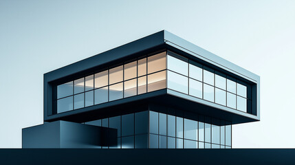 building with windows, modern office building with sky, modern building in the city, modern architecture