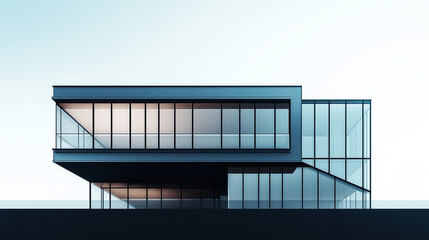 building with windows, modern office building with sky, modern building in the city, modern architecture