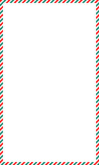 Christmas border frame. Christmas ornament pattern background. Red and green Christmas line pattern. Christmas concept for decoration