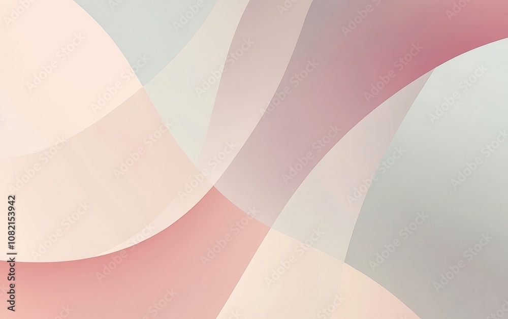 Poster elegant minimalist abstract design featuring soft curves and subtle color gradients for modern digit
