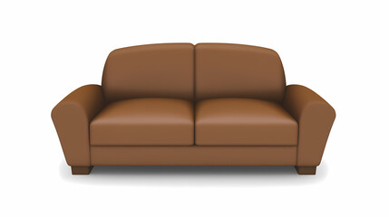 Fototapeta premium photo of a modern couch isolates on a white background 