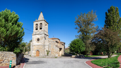 Church of the Assumption of Our Lady, Arija village, Ebro reservoir, Cantabria-Burgos, Spain