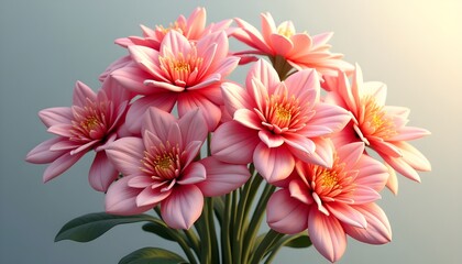 Obraz premium a bunch of pink flowers background wallpaper 
