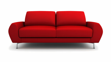 Fototapeta premium photo of a modern couch isolates on a white background 