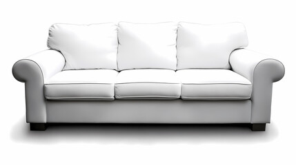 Fototapeta premium photo of a modern couch isolates on a white background 