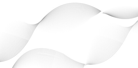abstract smooth flowing lines. vector wave background. Dynamic sound wave isolated on white background. Musical particle pulsing