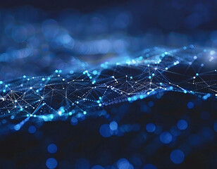 Abstract Blue Network.