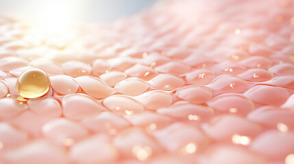Macro Illustration of Skin Texture in High Detail