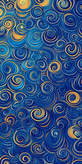 Curly night paint patterns