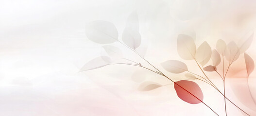 Zarter Naturhintergrund mit feinen Gräsern und sanftem Farbverlauf – Natürliche Eleganz und Leichtigkeit