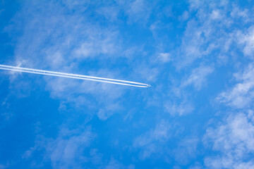 sky, plane, fly, pilot, clouds, space, vacation, vacation, air travel, luggage