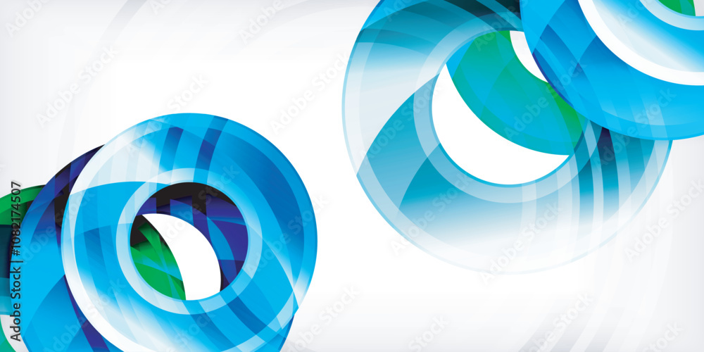 Aufkleber bright colorful circles with light effects. abstract background