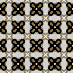 Elegant seamless pattern with floral elements.