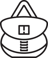 Fashion Handbag Icon Illustration