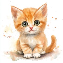 drawing of a cute puppy cat 