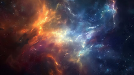 Obraz premium Background of supernova nebular, galaxy, cosmic dust clouds and stars showing the universe cosmos in the night sky, science abstract stock illustration image