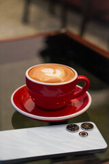 The nice taste of indonesian coffee in Purwokerto City, Central Java, Indonesia. It was taken on november 20, 2024 by a professional. It's a nice coffee with Indonesian culture