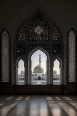 ia generated. interior of the mosque