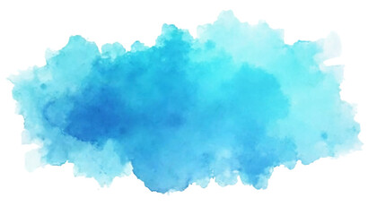Blue Watercolor Background Transparent Stain with Cloud Like Texture Smoke Effect Serene Wallpaper Design