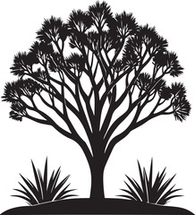 Obraz premium ceibo tree vector illustration
