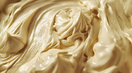 Creamy Whipped Texture Close-up Abstract Background