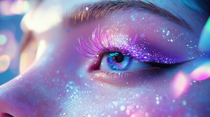 The Eye with Glitter Sparkle