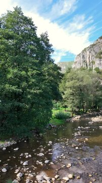 Amazing Summer Landscape of Jerma River Gorge at Vlaska Mountain, Dimitrovgrad region, Serbia