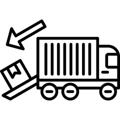 Cargo Unloading Icon