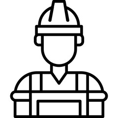 Cargo Warehouse Worker Icon