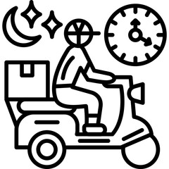Nighttime Delivery Icon