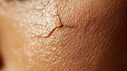 Naklejka premium Closeup of Skin with Visible Wrinkles and Texture