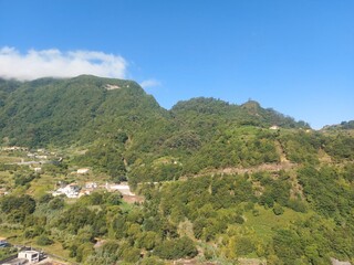 natureza, ar livre, paisagem, montanha, verde, azul, céu, nuvens, mar, oceano, onda, floresta, árvores, água, paz, paraíso, relaxamento, viagem, portugal, madeira, ilha da madeira