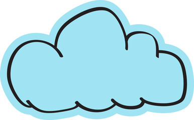 hand-drawn cloud for text box