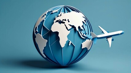 Fototapeta premium Travel Around the World Icon