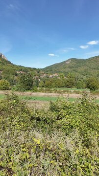 Amazing Summer Landscape of Jerma River Gorge at Vlaska Mountain, Dimitrovgrad region, Serbia