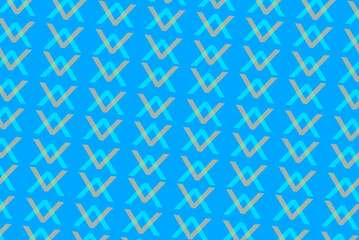 Blue abstract background, with repeating shapes.