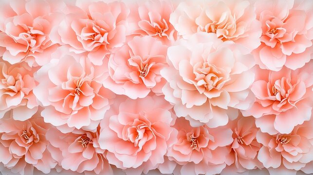 Delicate pastel pink peonies create a dreamy floral backdrop perfect for wedding invitations or event decor