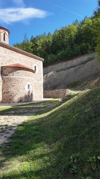 Amazing view of Medieval Sukovo Monastery of Assumption of the Blessed Virgin Mary, Serbia