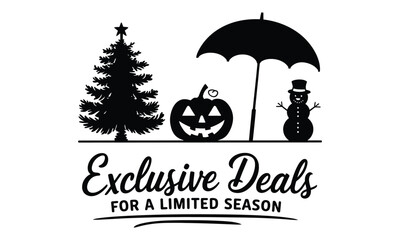 Seasonal Offer Concept - Minimal Vector Designs