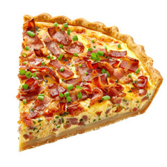 Piece of bacon quiche.