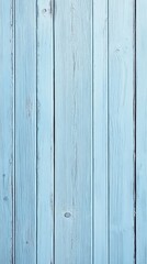 Naklejka premium Weathered light blue wooden planks create a serene coastal backdrop, perfect for rustic or beach-themed designs. Vertical boards showcase natural grain and texture.