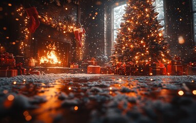 christmas tree with lights