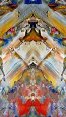 Abstract art background . Hand painting artwork on canvas .