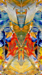 Abstract art background . Hand painting artwork on canvas .