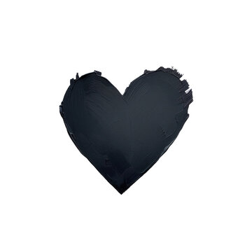 A simple black heart symbol representing love and unity.