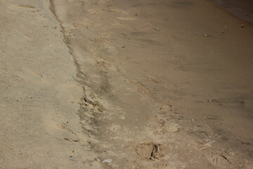 sand and water